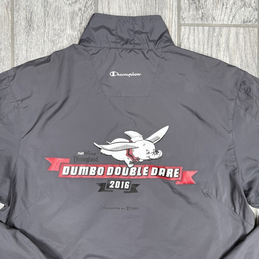 Champion 2016 Disneyland Run Disney Dumbo Double Dare Jacket Unisex Size Small - Picture 9 of 11